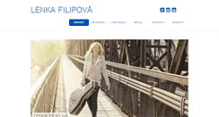 Desktop Screenshot of lenkafilipova.cz