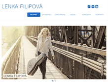 Tablet Screenshot of lenkafilipova.cz